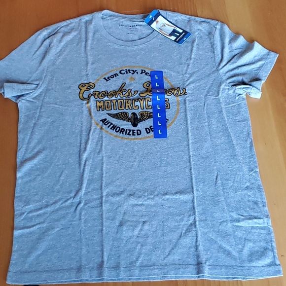 New with tags! Lucky Brand motorcycle shirt - Picture 2 of 7